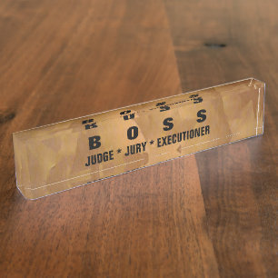 Geborsteld Koperen Metallic Bureaunaambord Naambordje