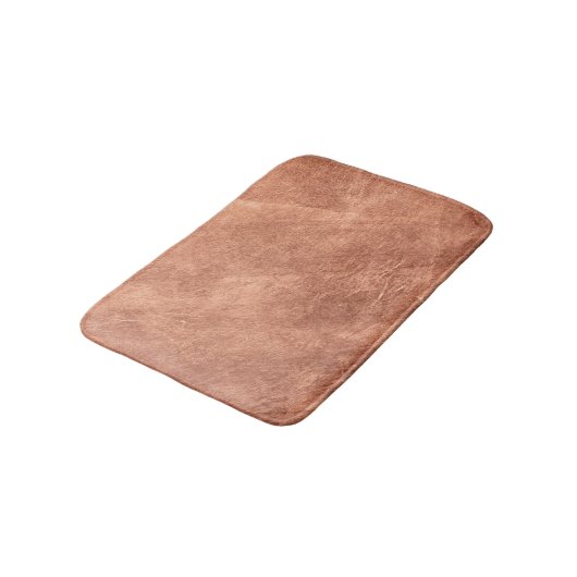 Geborsteld koperen oppervlak, metalen textuur. badmat (Gekanteld)