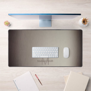 Geborsteld metaal bruin elegant modern ontwerp Mon Bureaumat