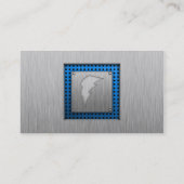 Geborsteld Metaal-look Lightning Bolt Visitekaartje (Achterkant)