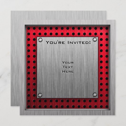 Geborsteld metaal look Paintball Kaart (Voorkant / Achterkant)