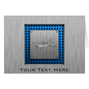 Geborsteld Metaal-look Vliegtuig