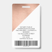 Geborsteld Metaal Medewerker Foto Barcode Naam Badge (Achterkant)