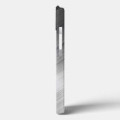 geborsteld metaal textuur Case-Mate iPhone case (Achterkant / Links)