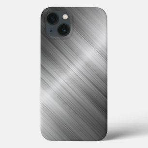 geborsteld metaal textuur iPhone 13 hoesje