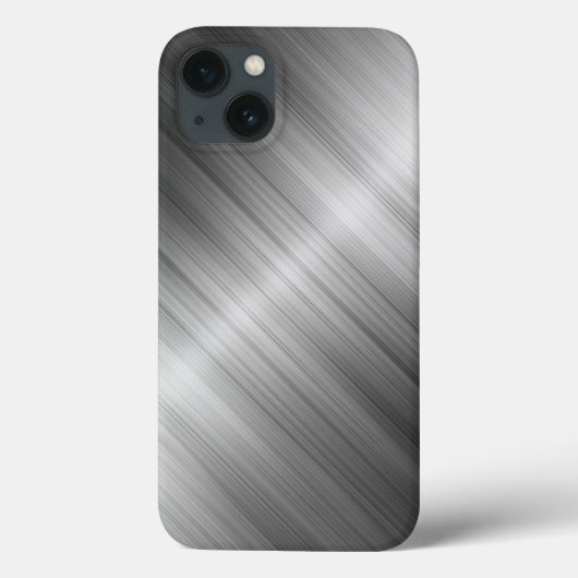 geborsteld metaal textuur Case-Mate iPhone case (Achterkant)