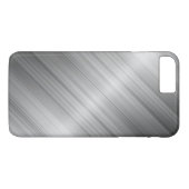geborsteld metaal textuur Case-Mate iPhone case (Achterkant (Horizontaal))