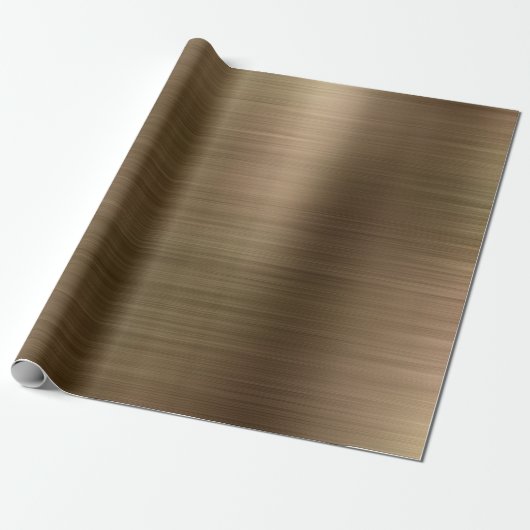geborsteld metaalgoud cadeaupapier (Uitgerold)