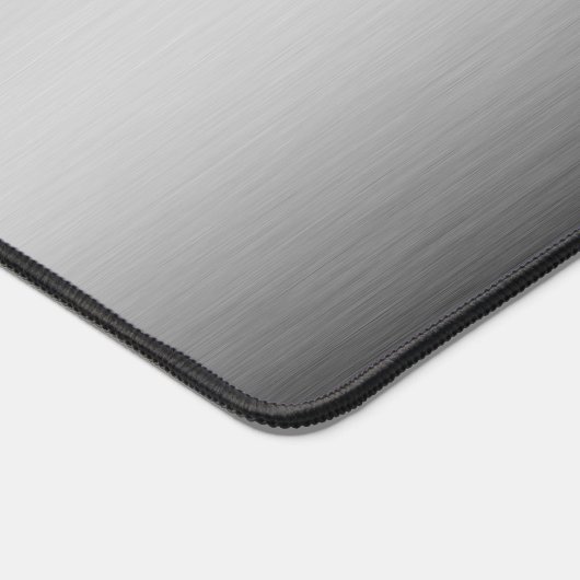 Geborsteld metaalgrijs elegant modern ontwerp Mono Bureaumat (Hoek)