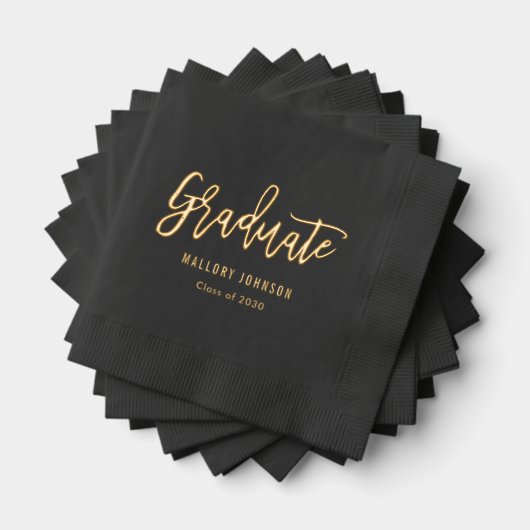 Geborsteld Modern Afstuderen Folie gestempeld serv Folie Servetten (Insitu (Gestapeld))