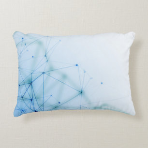 Geborsteld polyester accent kussen