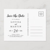 Geborsteld Rood Prettig Kerstmis Bewaar de Datum F Feestdagenkaart (Achterkant)