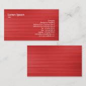 geborsteld rood visitekaartje (Voorkant / Achterkant)