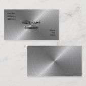 geborsteld staal visitekaartje (Voorkant / Achterkant)