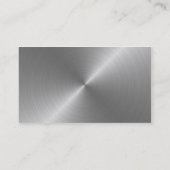 geborsteld staal visitekaartje (Achterkant)