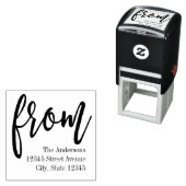 geborsteld van de gepersonaliseerde rubberen stemp  zelfinktende stempel (In situ)