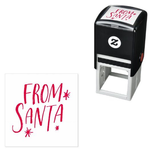 Geborsteld van Sinterklaas Kerstcadeau Zelfinktende Stempel (In situ)