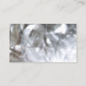 geborsteld zilver metalen constructie visitekaartje (Achterkant)
