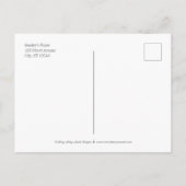 Geborstelde Charm Save The Date Postkaarten Aankondigingskaart (Achterkant)