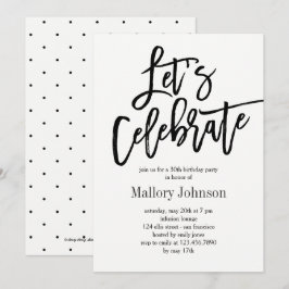 Geborstelde Glimmer Laten we de Uitnodiging van he