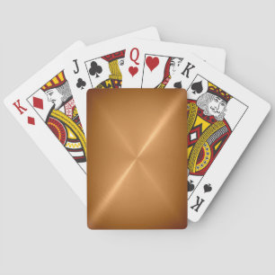 Geborstelde Gouden Metal Speelkaarten