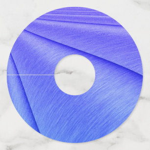 Geborstelde lavendel naar Violet Contour Design Wijnglaslabel