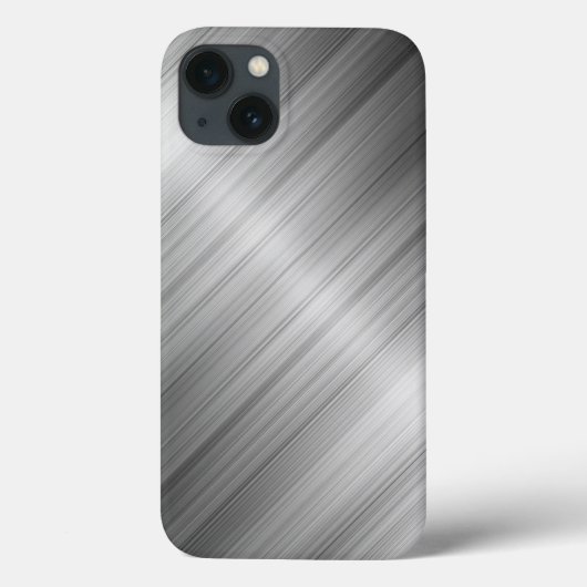 Geborstelde metaalstructuur Case-Mate iPhone case (Achterkant)