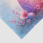 Gebosseerd Easter Egg met Cherry Blossoms Decoupag Tissuepapier (Detail)