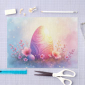 Gebosseerd Easter Egg met Cherry Blossoms Decoupag Tissuepapier (Craft)