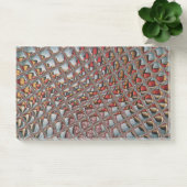 Gebosseerde Ash Grey Maroon Checkered: een moderne Post-it® Notes (Kantoor)