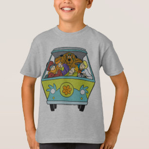 Gebost in de Mystery Machine T-shirt