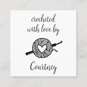 Gebost met liefde vierkante visitekaartje