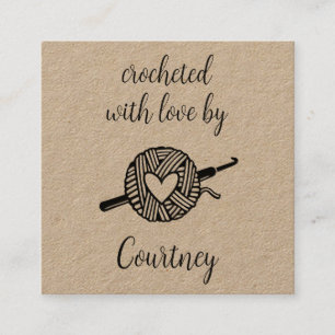 Gebost met liefde vierkante visitekaartje