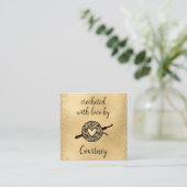 Gebost met liefde vierkante visitekaartje (Staand voorkant)