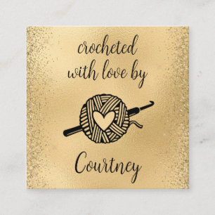 Gebost met liefde vierkante visitekaartje