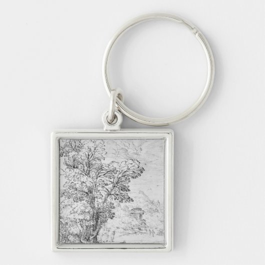 Geboste landschap sleutelhanger (Voorkant)