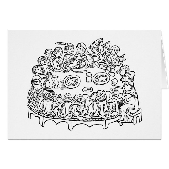 Geboste tabelkaarten (Voorkant Horizontaal)