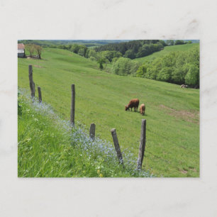 Geboste vallei, Auvergne Briefkaart