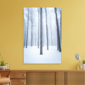 Geboste winterbos canvas afdruk (Insitu (Woonkamer))