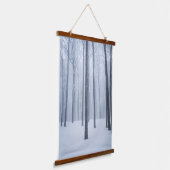 Geboste winterbos hangend wandkleed (Gebogen)