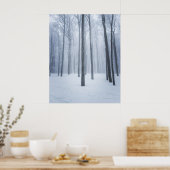 Geboste winterbos poster (Keuken)