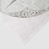 Gebouw Frans Script Decoupage Meubels Tissuepapier (Detail)