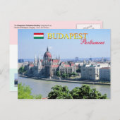 gebouw Hongaars parlement, Boedapest Briefkaart (Voorkant / Achterkant)