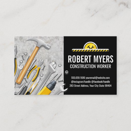 Gebouw | Reparatiegereedschap | Bouw Afsprakenkaartje (Voorkant)