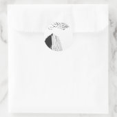 Gebouw Ronde Sticker (Tas)