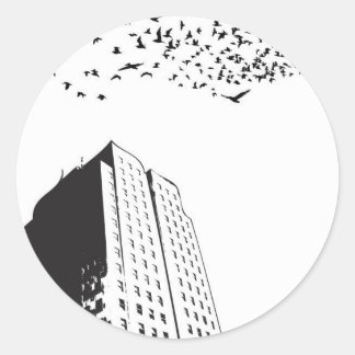 Gebouw Ronde Sticker