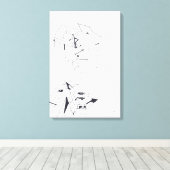 Gebouw Spelletjes afgeknotte brief tekening 10canv Canvas Afdruk (Insitu (Houten vloer))