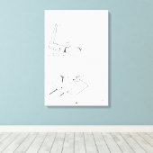 Gebouw Spelletjes LAG Monogram Tekening 16 Canvas (Insitu (Houten vloer))