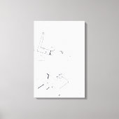 Gebouw Spelletjes LAG Monogram Tekening 16 Canvas (Voorkant)