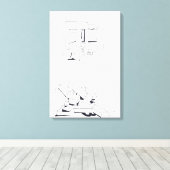 Gebouw Spelletjes met Letters Tekening 8 Canvas (Insitu (Houten vloer))